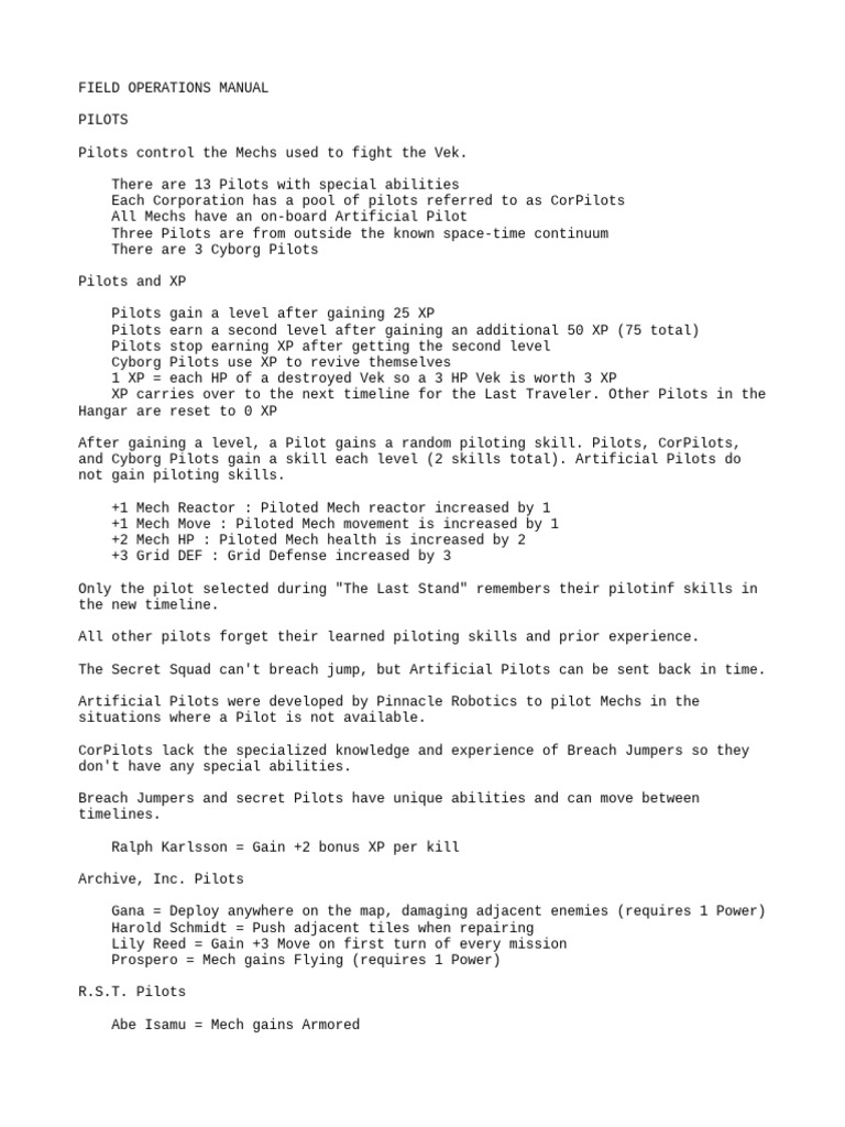 Fiel Operations Manual | PDF | Fires | Smoke