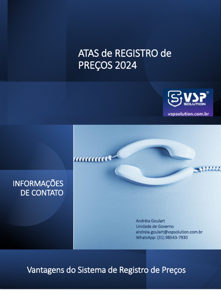 Atas de Registro de Preço - VSP 2024 - MARÇO | PDF | Disco de estado ...