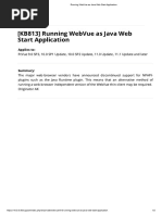 Running WebVue As Java Web Start Application