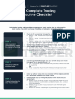 JM Trading Routine Checklist