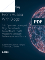 Graphika Report From Russia With Blogs