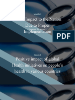 Health Impact To The Nation Due To Proper Implementation