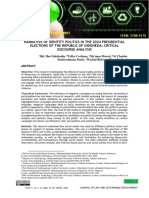 Narrative of Identity Politics in The 2024 Presidential Elections of The Republic of Indonesia: Critical Discourse Analysis