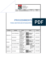 Procedimiento Gestion Estudiante Libre