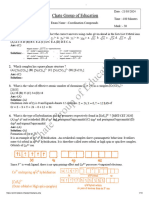 Coordination Compounds Solution