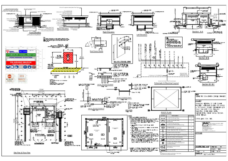 Single Chamber TNB Substation Design | PDF | Building Engineering