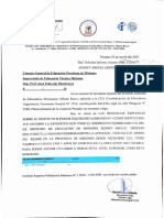 Solicitud de Informe sobre nombramientos para Miguel Sedoff en el ISPM N° 1