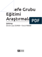 Felsefe Grubu Egitimi Arastirmalari