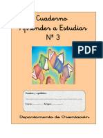 Cuaderno Aprendo A Estudiar 3