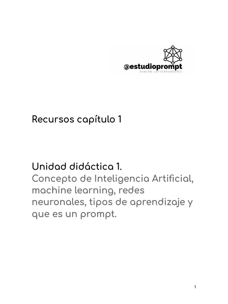 Unidad Didáctica 1 | PDF | Inteligencia artificial | Inteligencia (IA ...