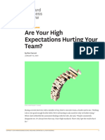 Carucci (2019) HBR Your High Expectations Hurt Team