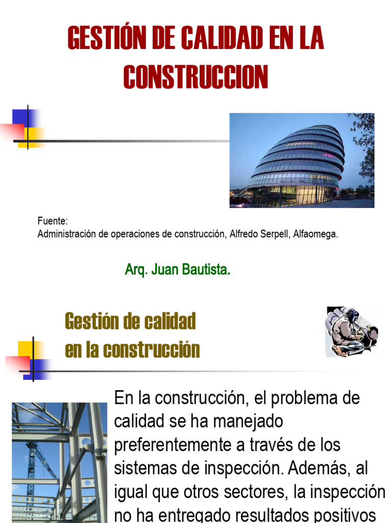 Gestión de Calidad en La Construccion | Descargar gratis PDF | Sistema ...