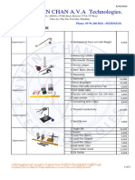 G12 Physics Experiment Set Catalogue