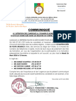 Communique - RB CSE - Formation Examens 2024