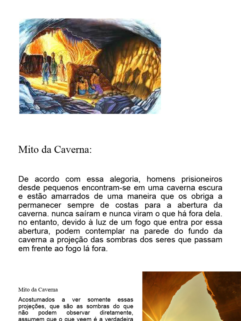 Mito da Caverna: Reflexões e Analogias | PDF | Juvenil