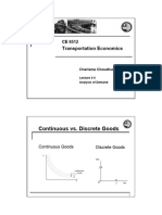 CE6512 CFC - Lecture 3-4 Analysis of Demand