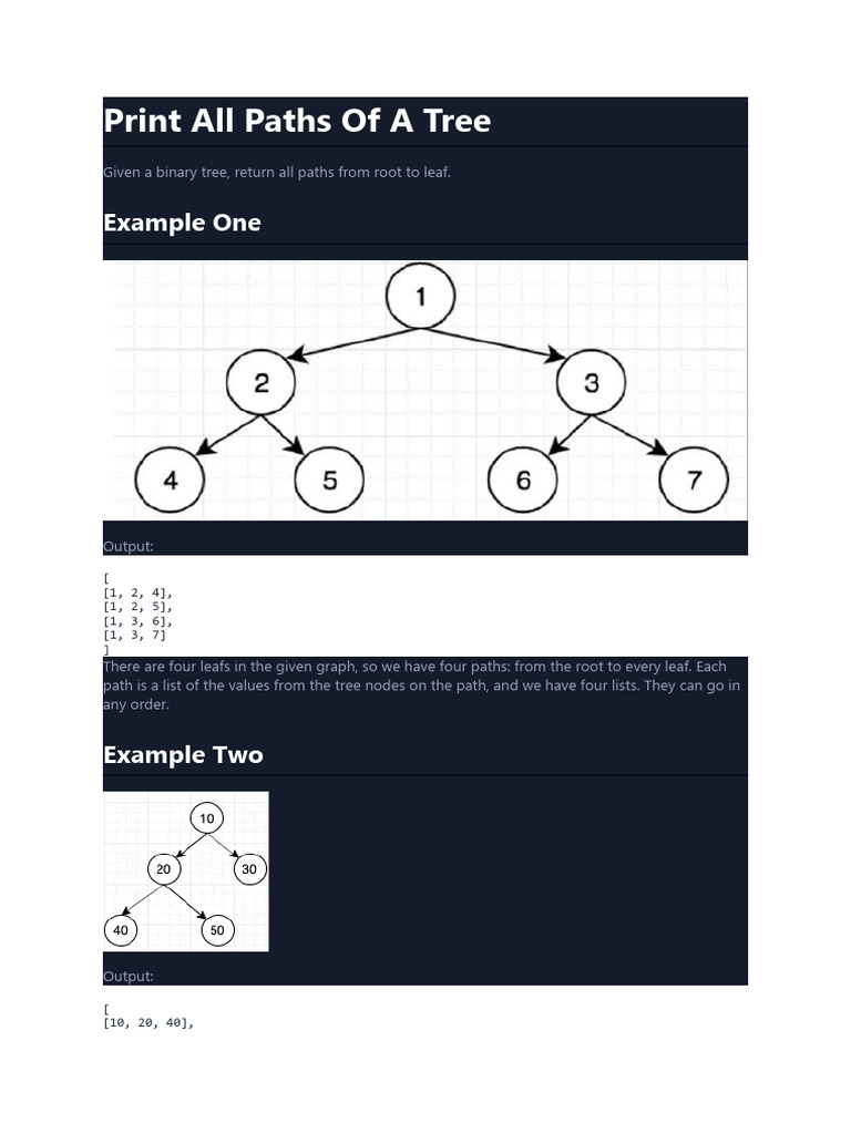 Tree Practice Problems | PDF | Algorithms | Applied Mathematics