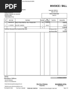 PanOxyl Acne Invoice Original