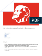 Marksizm Komunizm I Socjalizm Demokratyczny