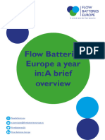 Flow Batteries Europe A Year in A Brief Overview