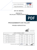 23IF13-AG-M-PRO-06 - 1 Procedimiento de Prueba Hidrostatica