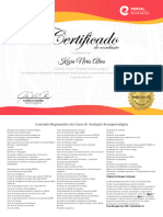 Certificado Curso de Avaliação Neuropsicologica