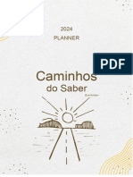 Caderno Planner 2024 Caminhos Do Saber Na Sala Da Pro 1