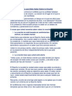 5 Cosas Que Debe Saber Sobre La Oración