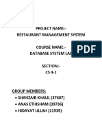 Restaurant Management System - 2