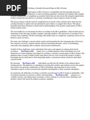 Scientific Research Paper Mla Format