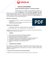 Acta de Reunion Ordinaria Del SUB CSST - 019 - PTAR NORTE ESTE 2021