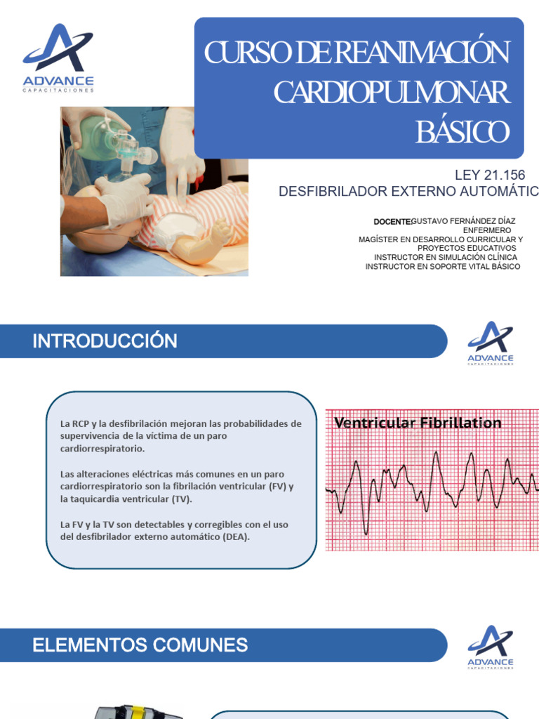 Curso Básico de RCP y Uso de DEA | PDF | Reanimación cardiopulmonar ...