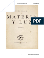 Materia y Luz - Luis de Broglie