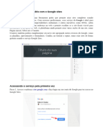 Como Criar Um Site Grátis Com o Google Sites