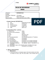 Hoja de Seguridad MSDS: Raticide Plus