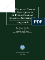 The Changing Nature and Consequences of Public Company Financial Restatements 1997-2006