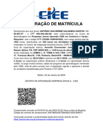 Declaracao Matricula