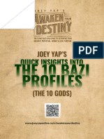 Joey Yap's Quick Insights Into The 10 BaZi Profile (The 10 Gods)