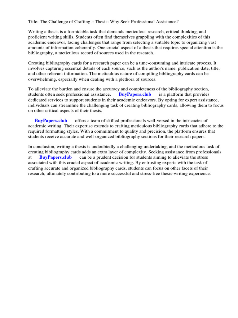 How To Make Bibliography Cards For Research Paper | PDF | Citation ...
