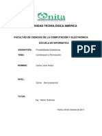 Tarea 1 Combinación Permuta