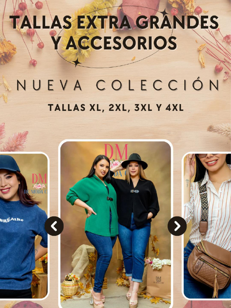 Catalogo Tallas Extra Grandes y Accesorios Marzo | PDF | Ropa | Moda