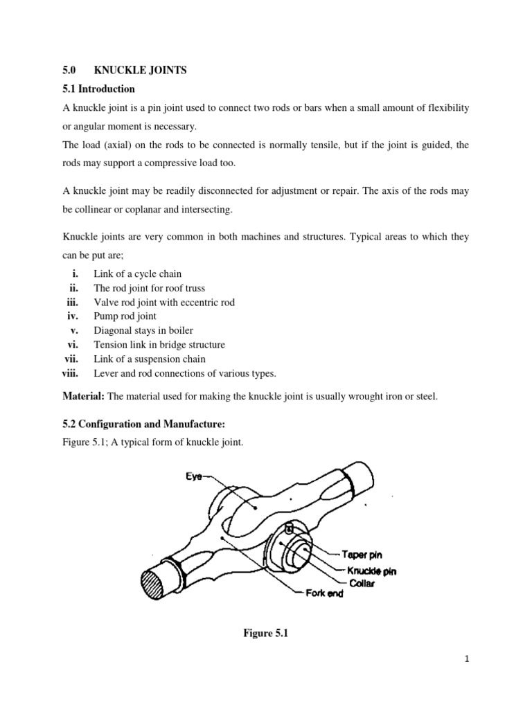 5.0 Knuckle Joint | PDF
