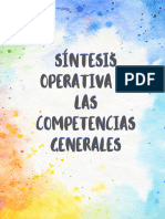 SÃ - Ntesis Operativas de Las Competencias Generales