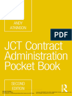Atkinson A (2021) JCT Contract Administration Pocket Book Taylor and Francis