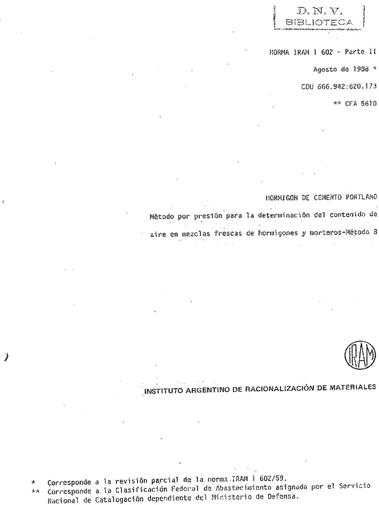 IRAM 1602 - Parte II H° | PDF