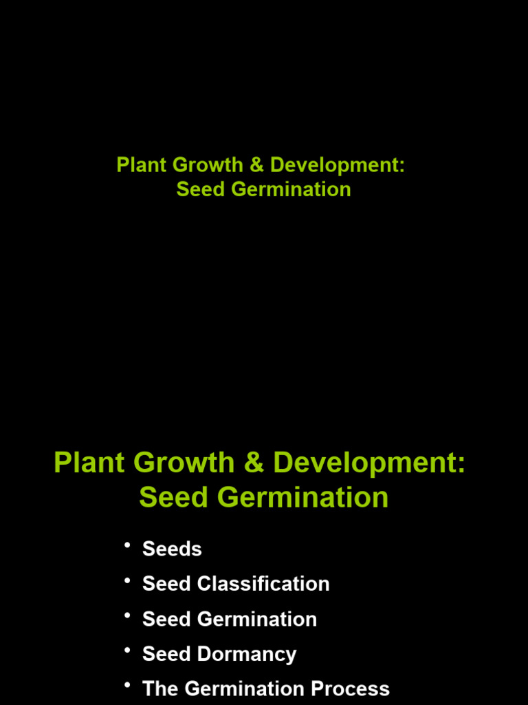 Dicot and Monocot Seed Germination | PDF | Seed | Seedling