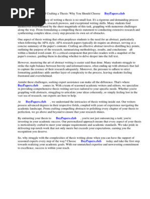 Do Apa Research Papers Need an Abstract