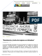 Resistencia y Lucha de Mujeres en Dictadura - Observatorio de Género y Equidad