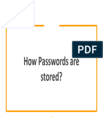 How Passwords Are Stored
