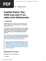 HMRC Capital Gains TAX Summary Notes | PDF | Capital Gains Tax ...